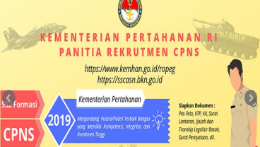 Nama-nama Peserta CPNS 2019 Lolos Seleksi Administrasi Kementerian Pertahanan 