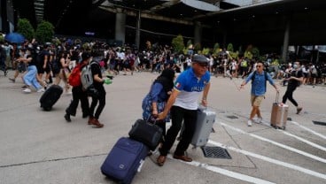 Unjuk Rasa Belum Berakhir, Penumpang Bandara Hong Kong Terendah dalam 10 Tahun