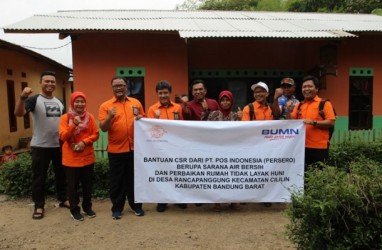 Pos Indonesia Perbaiki Rumah Tidak Layak Huni di Kabupaten Bandung