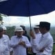 Diguyur Hujan, Jokowi dan 7 Menteri Keliling Titik Nol Ibu Kota Baru   