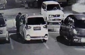 Video Viral, Pencuri di Rest Area Tol Saradan Nekat Tabrak Pembatas