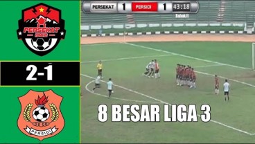 Liga 3: Persekat Tekuk Persidi 2-1, Buka Peluang Raih Tiket Promosi Liga 2. Ini Videonya