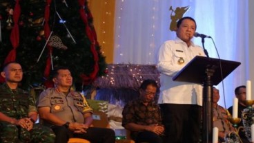 Gubernur Lampung Hadiri Natal di Markas Tentara