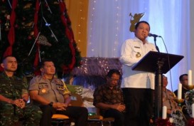 Gubernur Lampung Hadiri Natal di Markas Tentara