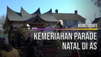 Rumah Adat Minangkabau Meriahkan Parade Natal di Amerika Serikat