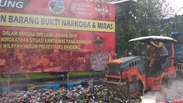 Polisi Musnahkan Sabu, 843 Batang Ganja dan Belasan Ribu Miras Jelang Perayaan Tahun Baru