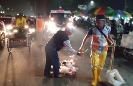 Sampah Pesta Malam Tahun Baru di Kota Malang 5 Ton