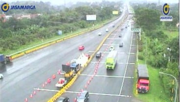 Ada Contra Flow di Tol Ciawi Arah Jakarta dan Sukabumi, Hati-Hati Lintasan Basah