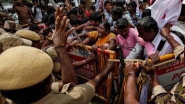 Tingkat Pengangguran Naik, Puluhan Ribu Pekerja di India Mogok Kerja