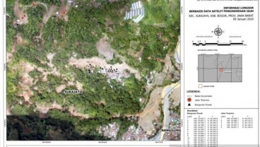 Lapan Rilis Data Satelit Banjir Jakarta dan Longsor Sukajaya