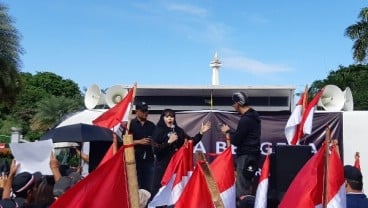 Sempat Ribut, Massa Pro dan Kontra Anies Soal Banjir Jakarta Dipisah