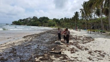 Limbah Minyak Mencemari Kawasan Pantai Bintan