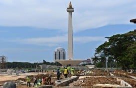 Penampakan Monas Setelah Kontraktor Tebang 190 Pohon 