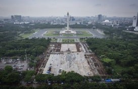 Revitalisasi Monas terus Dikerjakan Kontraktor, kendati DPRD Minta Dihentikan Sementara