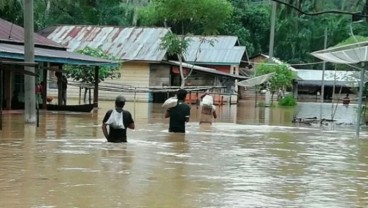 Ratusan Rumah Terendam Banjir di Tapanuli Selatan