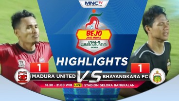 Madura United vs Bhayangkara FC 1-1, Persebaya Puncaki Grup A