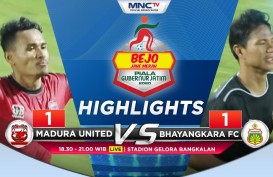 Madura United vs Bhayangkara FC 1-1, Persebaya Puncaki Grup A