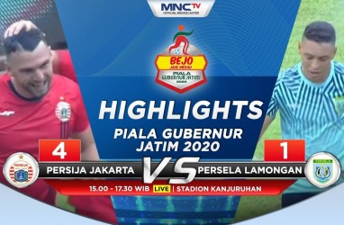 Persija Hajar Persela 4-1, Puncaki Grup B Piala Gubernur Jatim