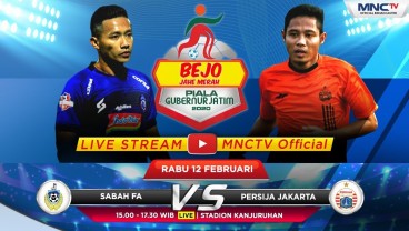 Persija Tekuk Sabah FA 2-0, Kokoh di Grup B Piala Gubernur Jatim