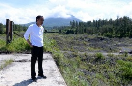 Jokowi Tinjau Kesiapan Pengendali Lahar Merapi