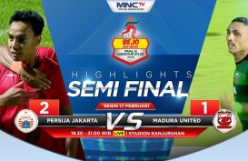 Persija Tekuk Madura United 2-1, ke Final Tunggu Persebaya vs Arema FC