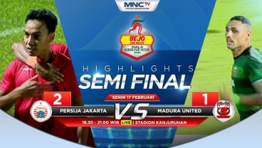 Persija Tekuk Madura United 2-1, ke Final Tunggu Persebaya vs Arema FC