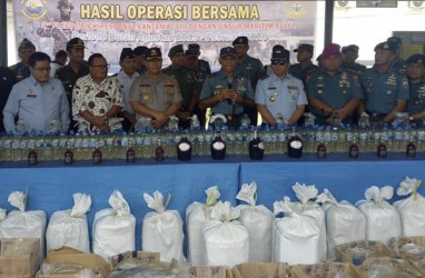 Lantamal VIII Manado Musnahkan Miras Senilai Rp800 Juta