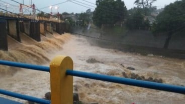 Tinggi Muka Air Bendung Katulampa Bogor 60 Cm, Siaga IV