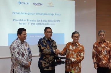 Perum Peruri dan Pos Indonesia Kerja Sama Pencetakan Prangko