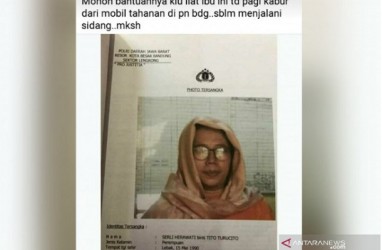 Seorang Tahanan Wanita Kabur saat akan Disidang di PN Bandung