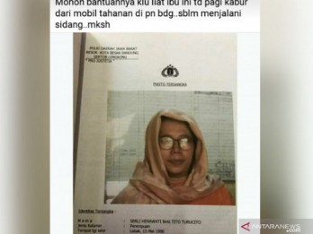 Seorang Tahanan Wanita Kabur saat akan Disidang di PN Bandung