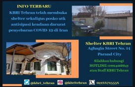 KBRI Iran Dirikan Shelter Tanggap Corona  