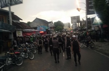 Bentrokan Ojek Online dan Debt Collector di Sleman