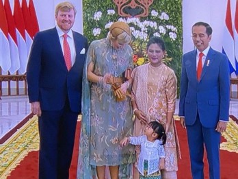 Sedah Mirah, Cucu Jokowi, Turut Sambut Raja dan Ratu Belanda