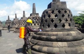 Candi Borobudur Disemprot Disinfektan, Ditutup hingga 29 Maret