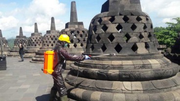 Candi Borobudur Disemprot Disinfektan, Ditutup hingga 29 Maret