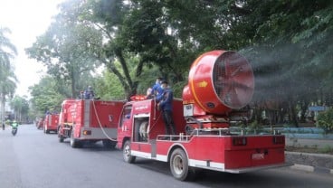 Pemkot Palembang Kerahkan 3 Mobil Penyemprot Cairan Disinfektan