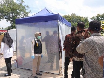 Antisipasi Corona, Pelayat Ibunda Jokowi Lakukan Tes Kesehatan
