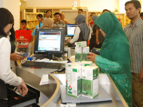 Aktivitas di salah satu gerai K-Link./Istimewa