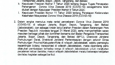 Polda Metro Jaya Pastikan tak Ada Penutupan Jalur Transportasi di DKI Jakarta