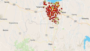 Peta Sebaran Manula Terinfeksi Virus Corona di Jakarta