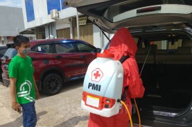Libatkan PMI, 100 Taksi Grab Kota Batam Disemprot…