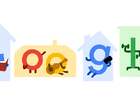 Tetap di Rumah Cegah Corona jadi Tema Google Doodle Hari Ini (4/4/2020)
