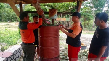 Keren! Manggala Agni Muara Teweh Produksi Disinfektan Herbal