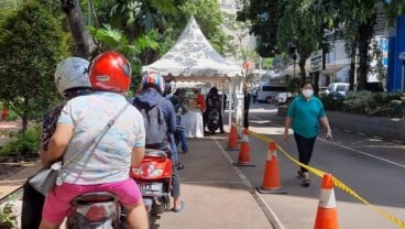 Jurnalis Jakarta Ikuti Rapid Test yang Digelar Kominfo