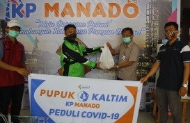 Pupuk Kaltim Salurkan Bantuan Antisipasi Covid-19 di Manado   