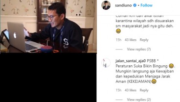 Sandi Tantang Netizen Buat Istilah Populer PSBB, Ini Komentar Lucu Mereka