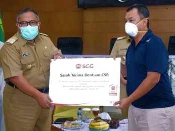 SCG Donasikan APD dan Disinfektan Ke Desa Sekitar Tambang Semen