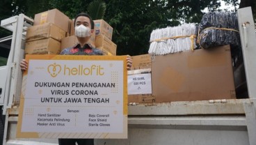 Hellofit Donasi 16.000 Masker dan APD Senilai Rp750 Juta di Jawa Tengah