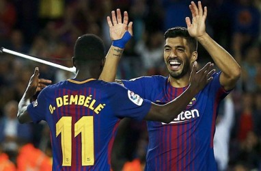 Lini Depan Barcelona Menguat Lagi, Suarez & Dembele Pulih